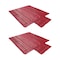Mytee Products 16 ftx27 ft Red Flatbed Truck 15 Oz Superlight Steel Tarp w/4 ft Drop for Trailers, 2PK SLLT4FT-REDx2 - alternate 3