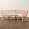 Bali & Pari Aysi Bohemian Light Honey Rattan 2-Piece Dining Nook Bench Set 258-14178-14179-ZORO - alternate 2