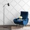 Jonathan Y Eugenio 58.5" Metal LED Floor Lamp, Black/Brass Gold JYL6117A - alternate 2