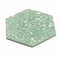 Apollo Tile Amalfi 9x8 in. Mint Green with Copper flecks Glossy Shell, Terrazzo Hexagon Tile, 5PK APLAQT8801HXGRN - alternate 3