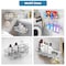 Fab Glass And Mirror 5-Pack Shower Caddy, Chrome- Shower Organizer & Shelves for Efficient Storage, Bathroom Caddy f CDY5-CH - alternate 2