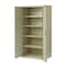 Hirsh Storage Cabinet, 72 in H, 36 in W, 24 in D, Recessed Twist, Keyed, Putty, 4 Shelves 22007 - alternate 3