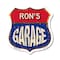 Signmission Ron's Garage, 6 Inch X 6 Inch, Plastic Sign SHI-P-6-383-RON - alternate 1