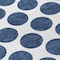 Homeroots 8' Navy Blue And Ivory Round Polka Dot Washable Indoor Outdoor Area Rug 614925 - alternate 2