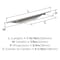 Amerock Current 5-1/16 inch (128mm) Center-to-Center Satin Nickel Cabinet Pull, 25PK 25VMP37212G10 - alternate 2