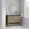 James Martin Vanities Emmeline 48" Single Vanity, Pebble Oak, w/ 3 CM Phantome Eclos Top D100-V48-PBO-3PHT - alternate 2
