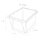 Storex Small Classroom Storage Bin, Green 61480U06C - alternate 2