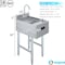 Amgood 22 in. x 15 in. Underbar Hand Sink with Soap and Towel Dispenser SINK UHS-2215-STD-Z - alternate 4
