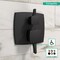 Hansgrohe Ecostat Classic Pressure Balance Trim Classic Square with Diverter in Matte Black 15865671 - alternate 2
