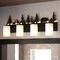 Vaxcel Acadia 4-Light Bronze Rustic Bathroom Vanity Fixture with Nightlight W0544 - alternate 2