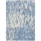 Homeroots 8' X 10' Denim Blue And Ivory Abstract Washable Indoor Outdoor Area Rug 612650 - alternate 3