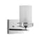 Jonathan Y Fairfax 7.13" 1-Light Metal/Frosted Glass Contemporary Glam LED Vanity Light, Chrome JYL7484A - alternate 3