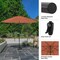 Pure Garden 9-Foot Outdoor Patio Umbrella, Orange 50-101-TC - alternate 3
