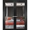Sartodoors Solid French Double Doors, Lucia 1299 Matte Black, Wood Solid Panel Frame Trims, Closet Bedroom S LUCIA1299DD-BLK-6084 - alternate 1