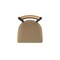 Holland Bar Stool Co Revelle 36in Swivel Extra Tall Bar Stool, Black Wrinkle Finish, Medium Back and Canter Sand Seat 881 - alternate 3