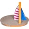 Scratchme FluffyDream Cat Condo Scratcher Post Cardboard, Sailboat Shape Cat Scratching Lounge Bed, Durable P PTFURNSCRATPADSAILBOAT - alternate 2