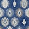 Homeroots 9' X 12' Navy Blue Ivory And Gray Southwestern Washable Indoor Outdoor Area Rug 615162 - alternate 2