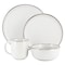 Elama Leo 16 Piece Stoneware Dinnerware Set In White ELM-LEO-W - alternate 3