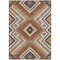 Homeroots 5' X 8' Copper Brown And Beige Tribal Washable Indoor Outdoor Area Rug 598107 - alternate 2