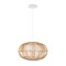 Jonathan Y Leo 17.5" 1-Light Farmhouse Coastal Rattan 180" Cord Plug-In or Hardwired LED Pendant, Brown JYL1402A - alternate 6