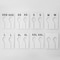 Nahanco Clothing Rack Size Dividers, Rectangular White, Black Print8 Sizes, 2 pc. each, 16PK QSDWBKIT3 - alternate 1