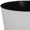 Homeroots 12in White Recycled Plastic Indoor Outdoor Round Pot Planter 488308 - alternate 2