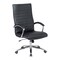 We'Re It Bunjee Series Modern Ribbed High Back, Black Upholstered Task Chair, Chrome Frame OFD9210-MBLK - alternate 1