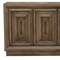 Homeroots 78in Brown Solid Wood Carved Geometric Sideboard with Four Doors 661254 - alternate 3