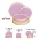 Smarty Had A Party Clear Pink with Gold Rim Hammered Glass Disposable Plastic Dinnerware Value Set, 240PK 8860-PGVP-CASE - alternate 2