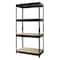 Hirsh 3800 Riveted Steel Shelving 4-Shelf Unit, 16D x 30W x 60H, Black 17125 - alternate 2