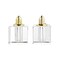 Homeroots Set of Two Clear And Gold Crystal Pepper Shakers 376096 - alternate 1