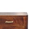 Homeroots 23" Brown Solid Wood Two Drawer Nightstand 651564 - alternate 3