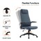 Leisuremod Nexa High Back Swivel Office Chair with Headrest and Nylon Base NO52BUL - alternate 2