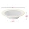 Smarty Had A Party 5 oz White with Gold Edge Rim Round Disposable Plastic Dessert Bowls 120 Bowls, 120PK 115WHG-CASE - alternate 2