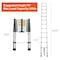 Wrightmaster 16.5 ft. Aluminum Portable Extension Ladder with 300 lbs. Load Capacity Type IA Duty Rating for Hom ZR-255612 - alternate 3
