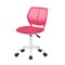 Homeroots Pink and White Adjustable Height Swivel Rolling Office Chair 568066 - alternate 2