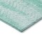 Homeroots 10' X 14' Aqua Teal Blue And Ivory Botanical Leaves Washable Indoor Outdoor Area Rug 581965 - alternate 2