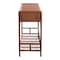 Bali & Pari Brier Marbled Tortoise Natural Rattan Console Table 262-14438-ZORO - alternate 3