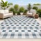 Jonathan Y Darcy Traditional Geometric Bold Gingham Navy/Cream 3 ft. x 5 ft. Indoor/Outdoor Area Rug TSN201C-3 - alternate 1