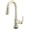 Brizo Litze Smarttouch Pull-Down Prep Faucet with Arc Spout, Industrial Handle Polished Nickel 64944LF-PN - alternate 1
