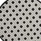 Homeroots 5' Black And White Round Geometric Indoor Outdoor Area Rug 546859 - alternate 1