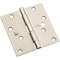 National Hardware 4'' Satin Nickel Square Door Hinge, 3PK N830-404 - alternate 1
