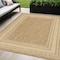 Homeroots 5' X 7' Natural Geometric Indoor Outdoor Area Rug 572772 - alternate 2