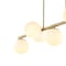 Jonathan Y Luca Parisian 53" 7-Light Modern Glam Iron Globe Linear LED Pendant, Brass Gold/White JYL7573A - alternate 4