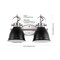Jonathan Y Phineas 16.25" 2-Light Adjustable Farmhouse Bohemian Iron LED Vanity Light, Black/Nickel JYL1115A - alternate 4
