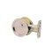Kwikset Round Privacy Pocket Door Lock Satin Nickel Finish 335-15 - alternate 3