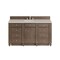 James Martin Vanities Bristol 60" Sgl Vanity Whitewashed Walnut, w/3 CM Siberian Silestone Top w/FreePower WirelessCharger 157-V60S-WW-FSFR - alternate 1