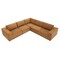 Homeroots 116" Brown Fabric Modular Sleeper Sofa 568304 - alternate 3