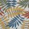 Homeroots 4' X 6' Ivory Yellow Orange Green And Blue Botanical Leaves Indoor Outdoor Area Rug 546660 - alternate 2