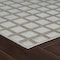 Homeroots 8' Cream and Beige Geometric Distressed Indoor Outdoor Runner Rug 558793 - alternate 2